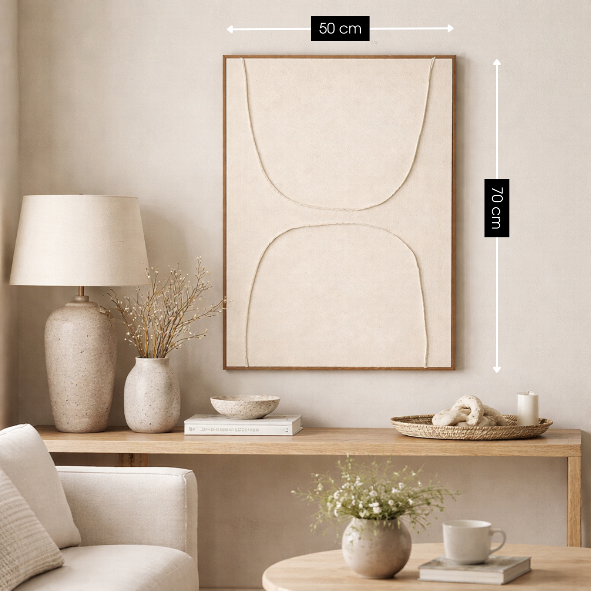 Wanddecoratie  Beige