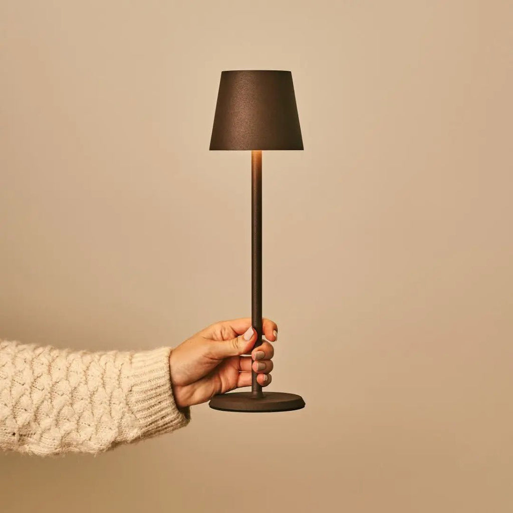 Jasper Mokkabruin Draadloze Lamp met Batterij | Dimbaar en 3 lichtniveaus