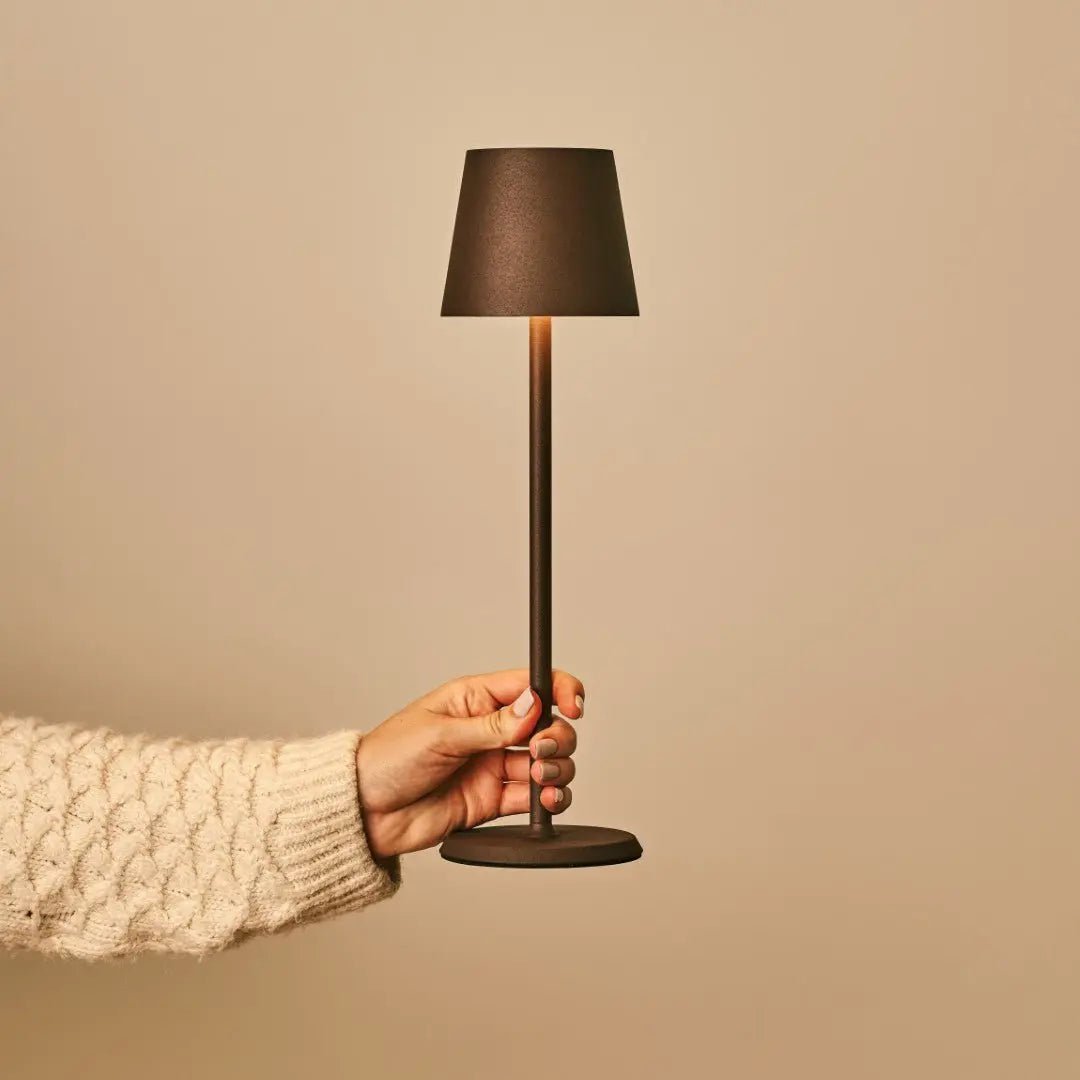 Jasper Mokkabruin Draadloze Lamp met Batterij | Dimbaar en 3 lichtniveaus