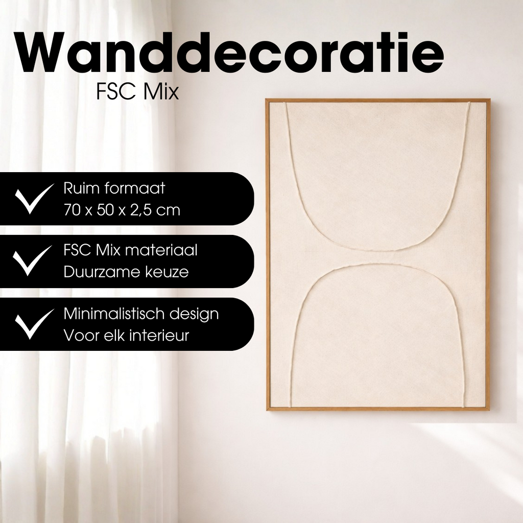 Wanddecoratie  Beige