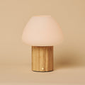 Sophie Light Brown Rechargeable Table Lamp | Modular Lampshade, Dimmable & 3 Light Colors