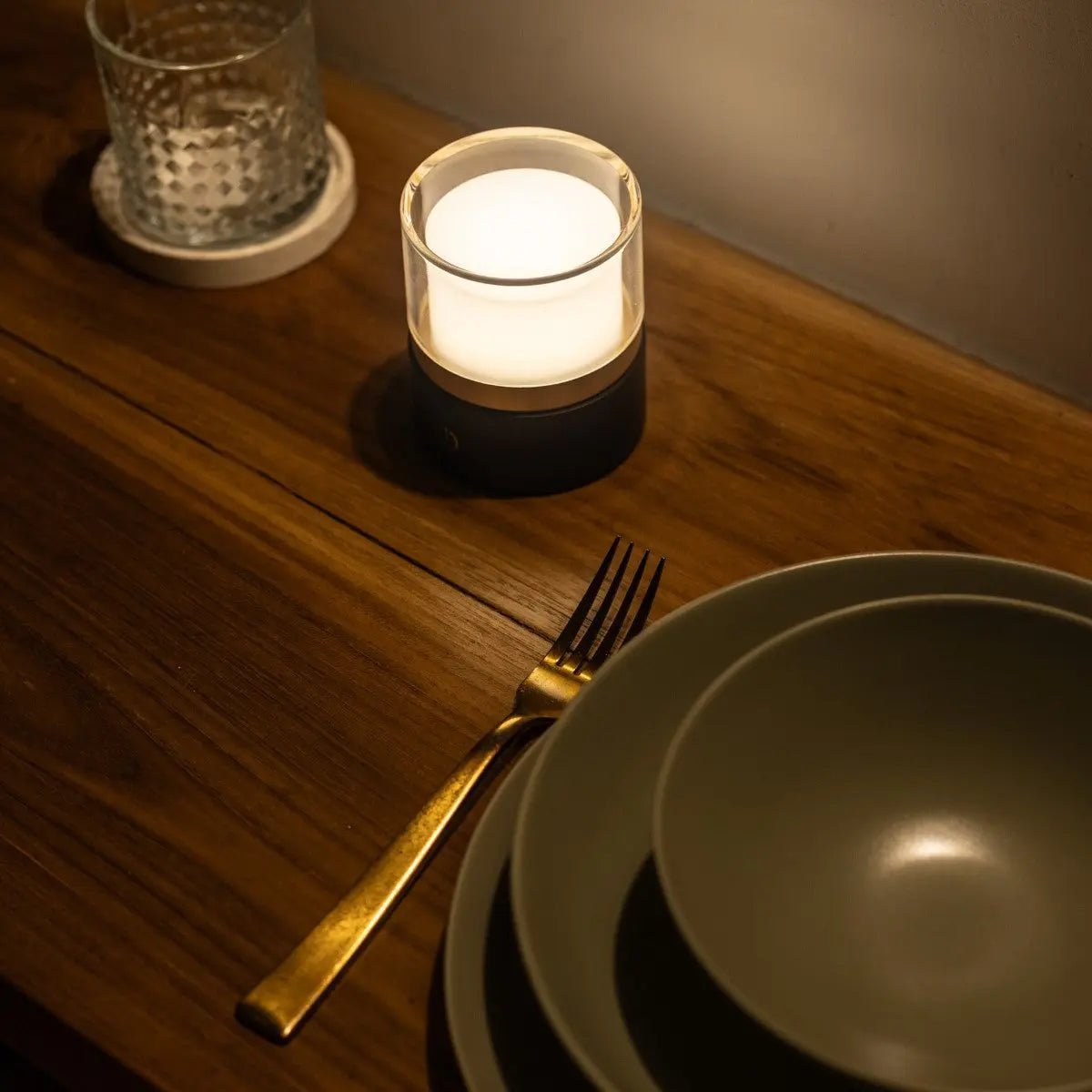Leo Donkerbruin Draadloze Oplaadbare Lamp | Compact, dimbaar en USB-oplaadbaar
