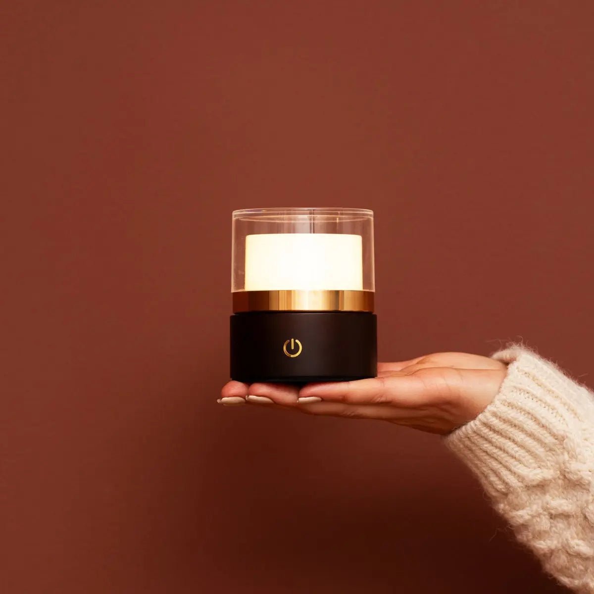 Leo Donkerbruin Draadloze Oplaadbare Lamp | Compact, dimbaar en USB-oplaadbaar