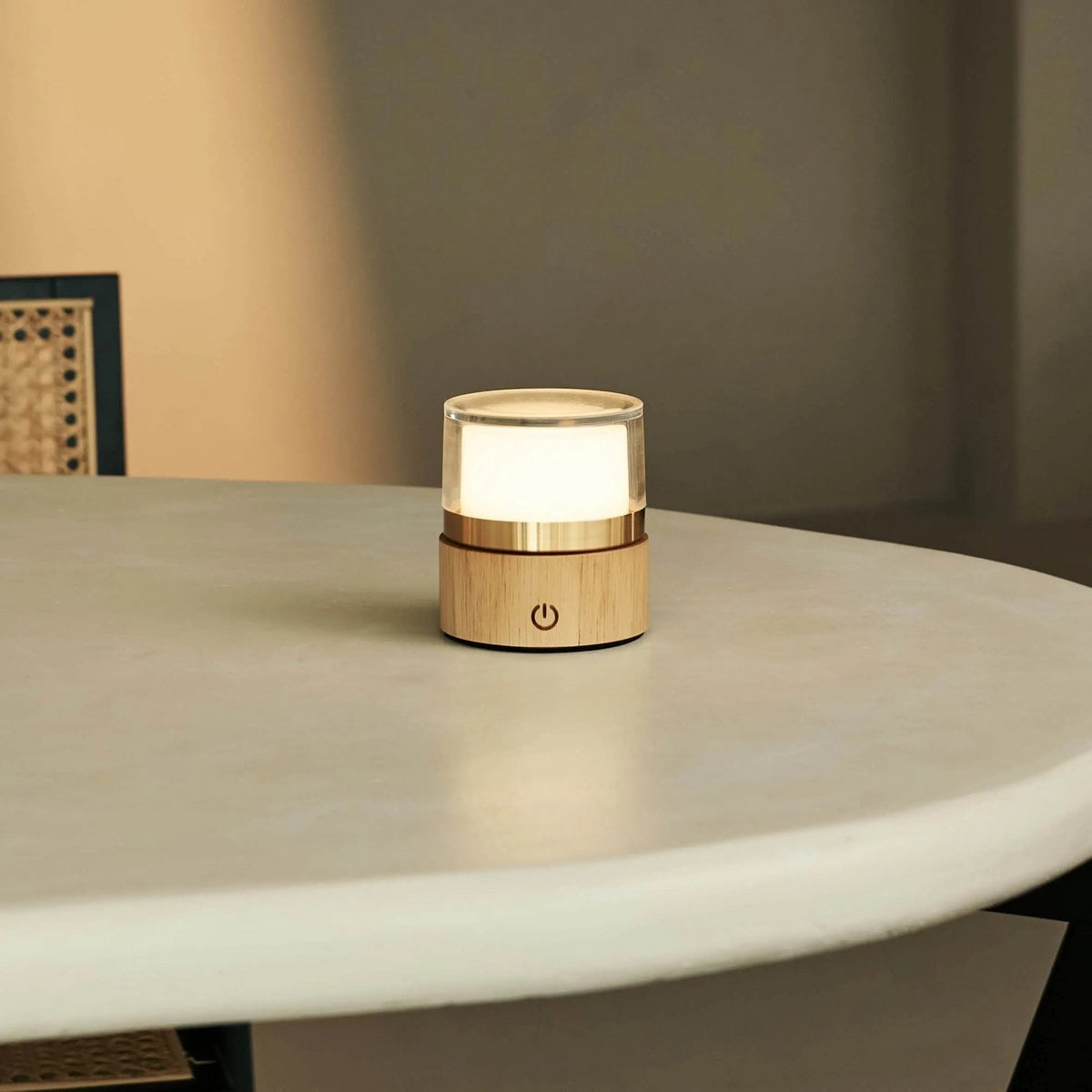Leo Lichtbruine Draadloze Oplaadbare Lamp | Compact, dimbaar en USB-oplaadbaar