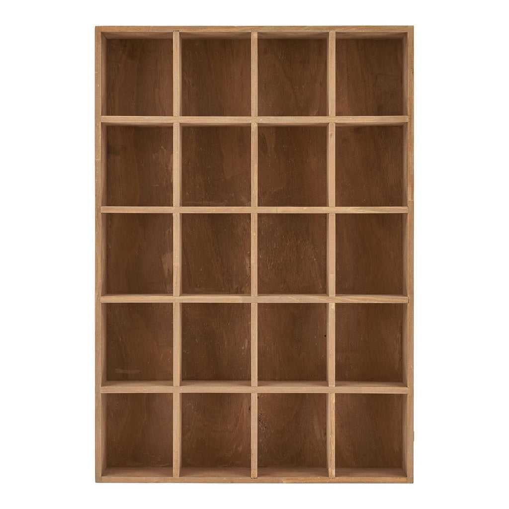 Moss Wandplank - Natuurlijk bruin, grenenhout, 44x10x63cm
