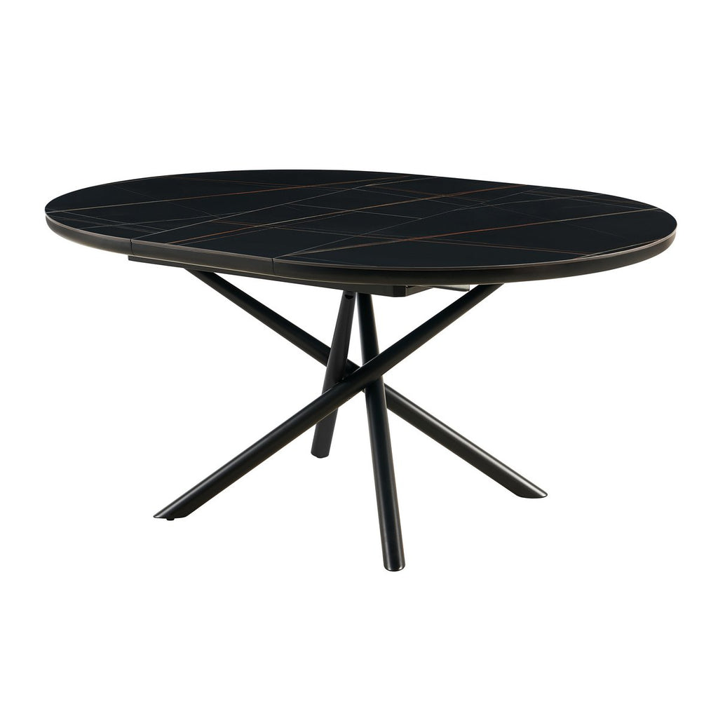 Eettafel Ø120 cm zwart