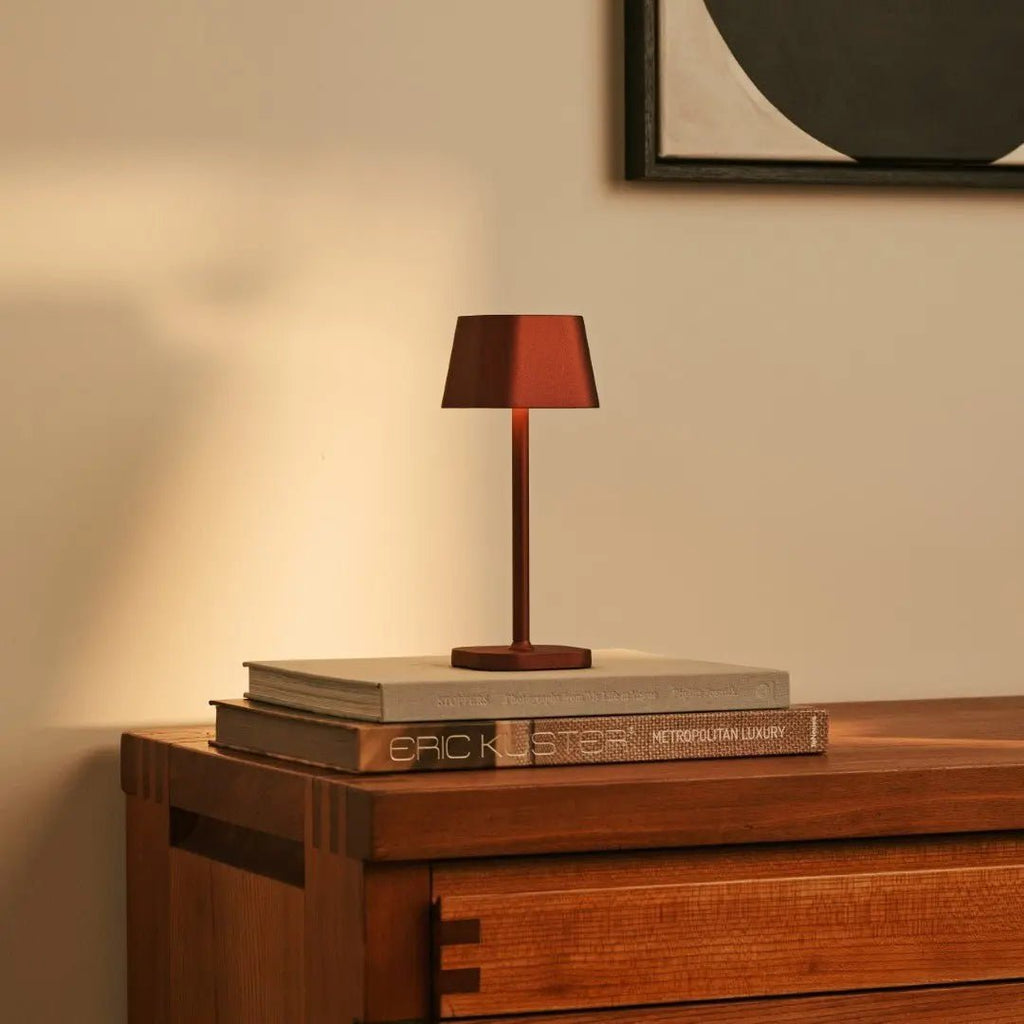 Ava Bronzen Oplaadbare Tafellamp | Stijlvol, draadloos en dimbaar
