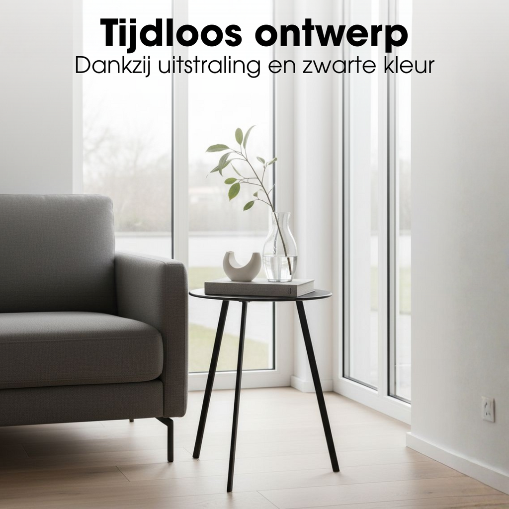 Bijzettafel buiten Seatle Zwart