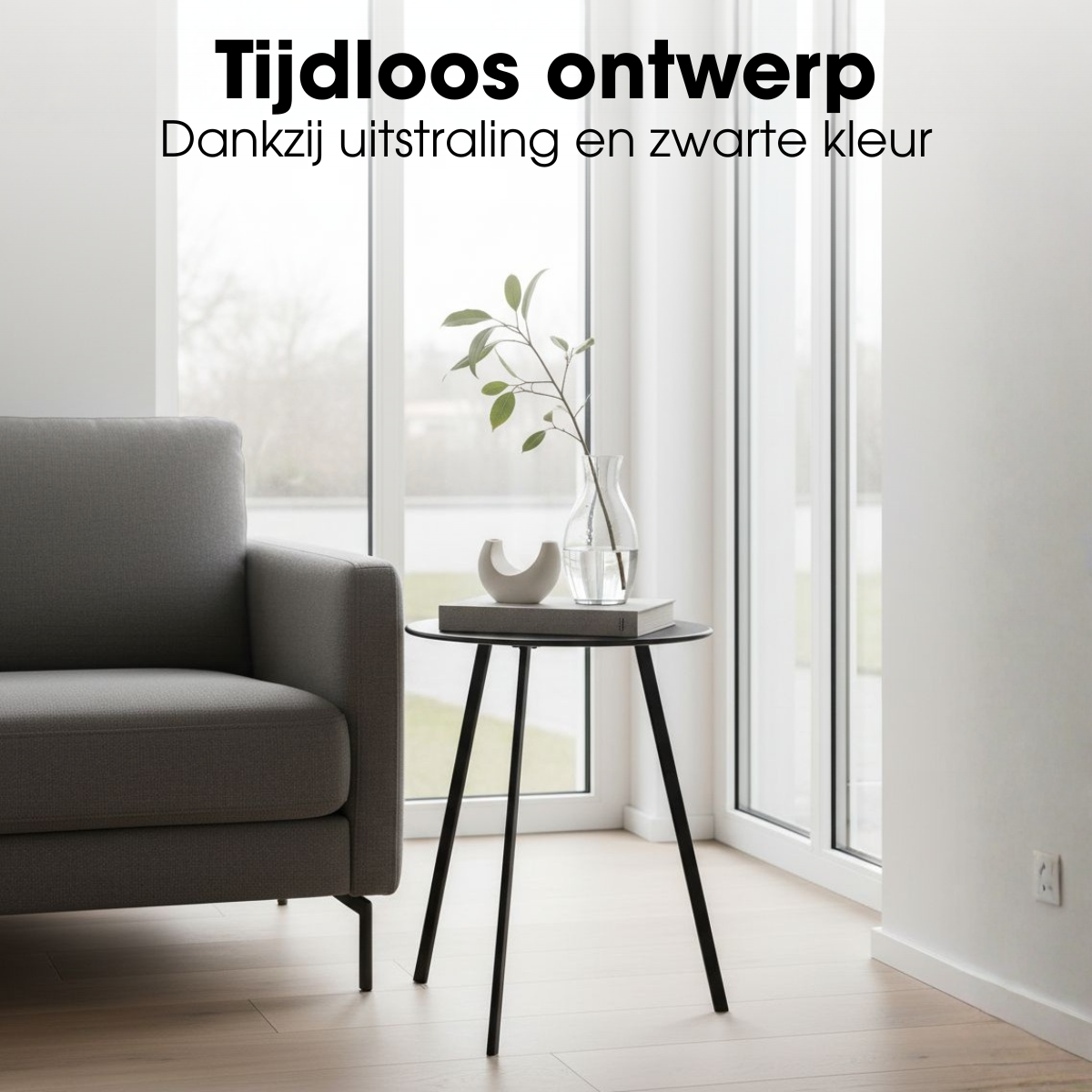 Bijzettafel buiten Seatle Zwart