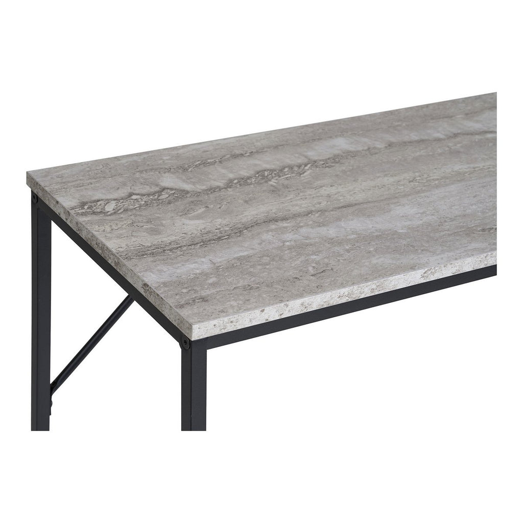 Vita Consoletafel - travertijnlook, zwart, 110x26x80cm