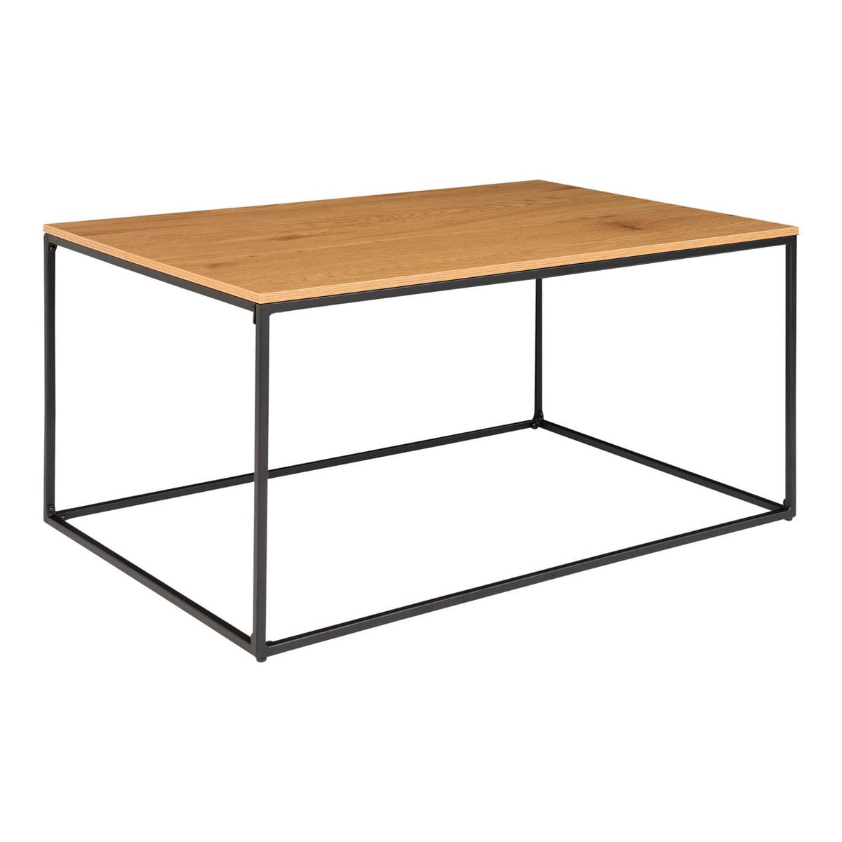 Vita Salontafel - eikenlook, zwart, 60x90x45cm