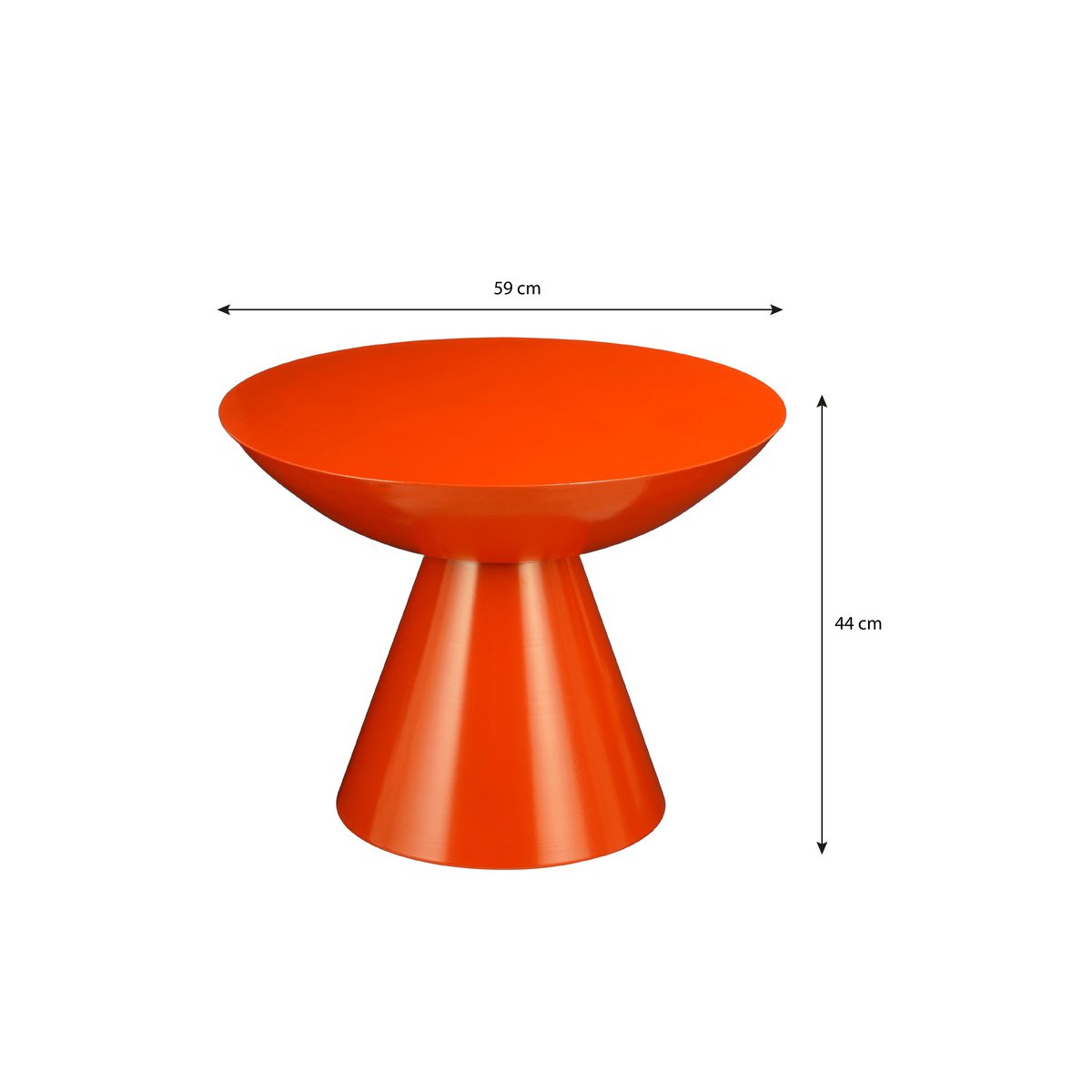 Bijzettafel Celise Oranje