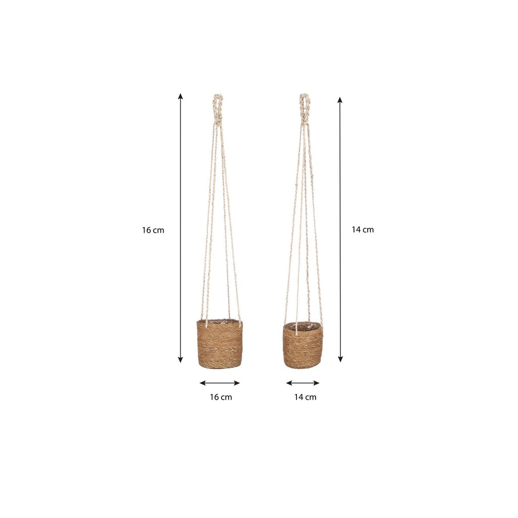Plantenmand set Atlantic Lichtbruin