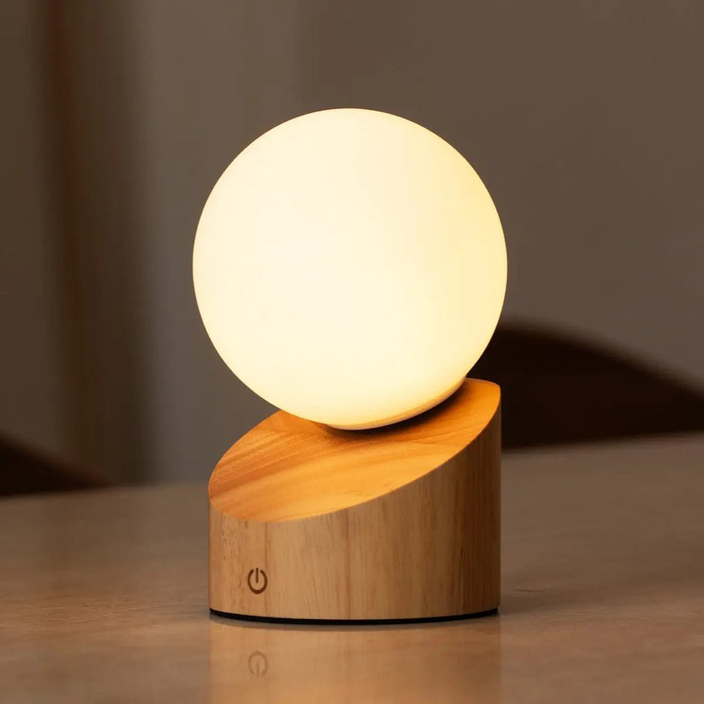 Morris Lichtbruine Oplaadbare Lamp | Stijlvol, draadloos en duurzaam ontwerp