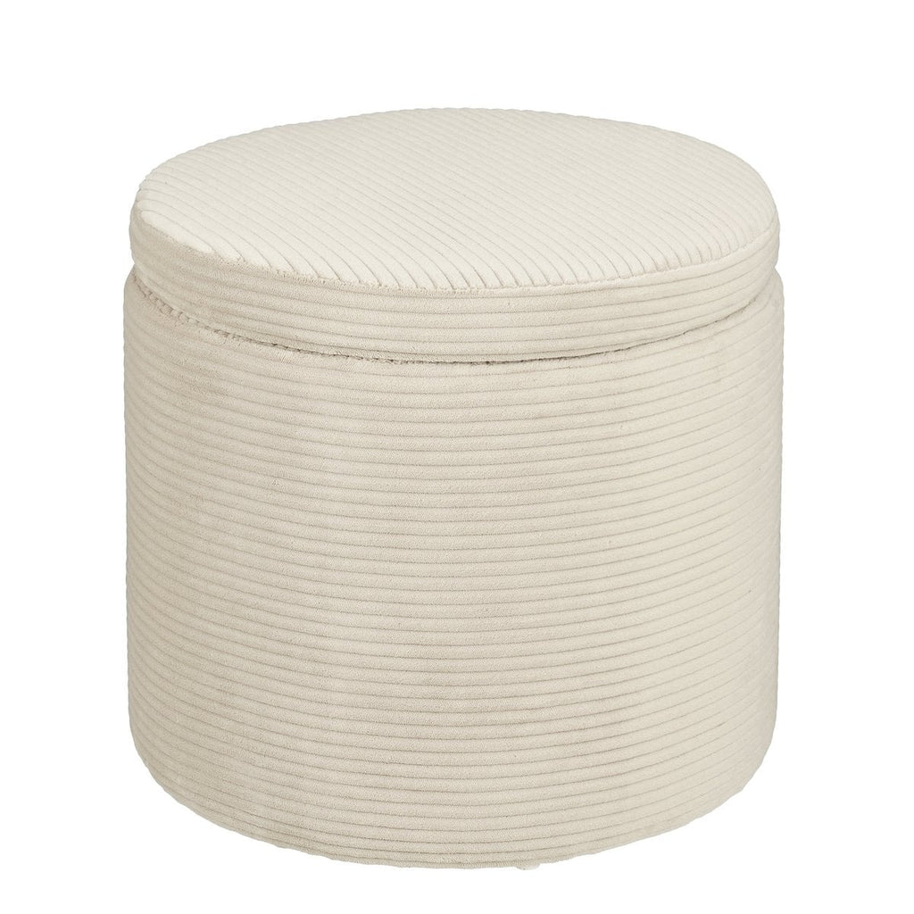 Poef Pouffe Gebroken wit