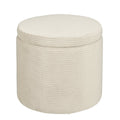Poef Pouffe Gebroken wit