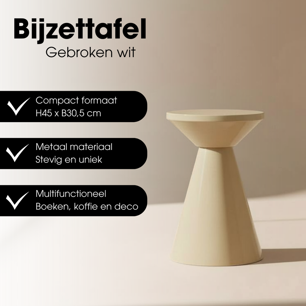 Bijzettafel Jim Beige