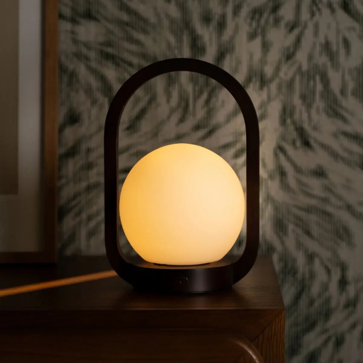 Skye Donkerbruine Houten Snoerloze Lamp | Oplaadbaar, dimbaar en 3 lichtmodi