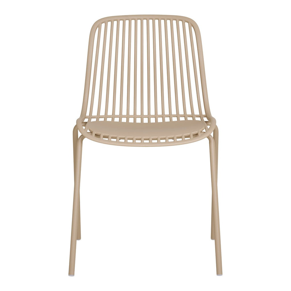 Branson Garden stoel - zand, stapelbaar, 55x46,5x82 cm - set van 4