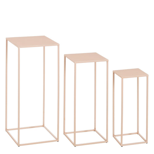 Bijzettafel set Quinty Roze