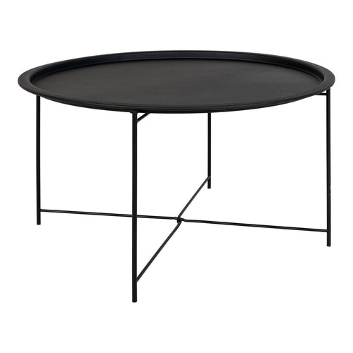 Bastia Salontafel - Zwart, Staal, Ø75x43 cm