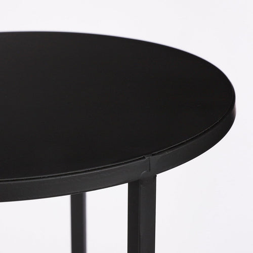 Bijzettafel set Quinty Zwart