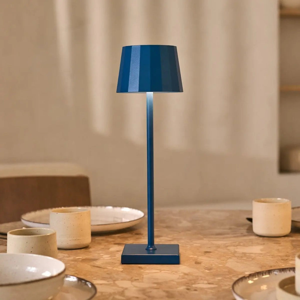 William Delfts Blauw Oplaadbare Tafellamp | Dimbaar, opladen via USB-C, 120 uur