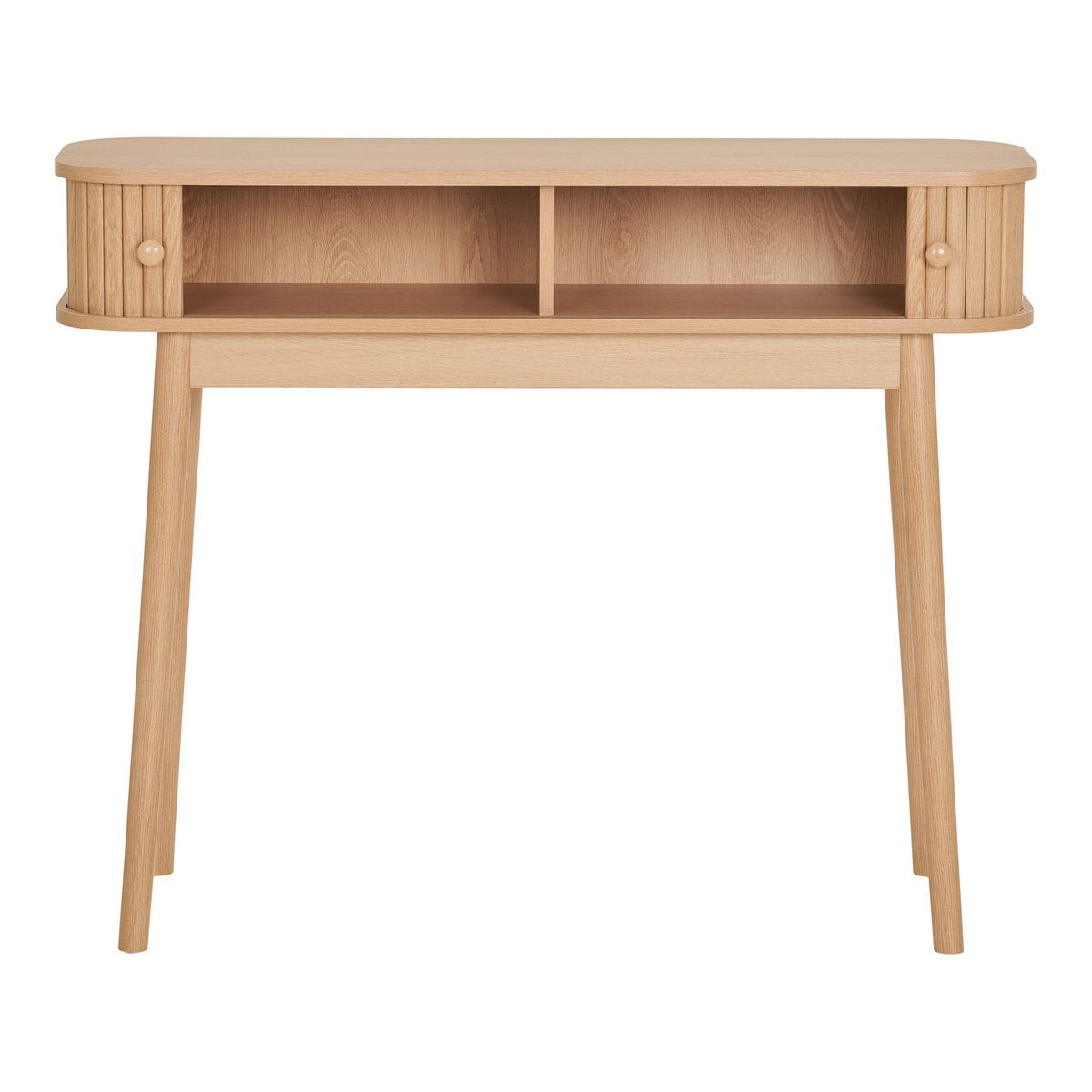 Nikko Consoletafel - Natuurlijk, MDF/Genen, 100x30x80,5 cm