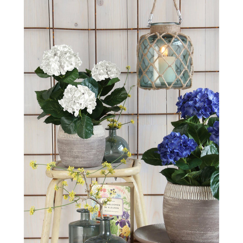 Kunstplant Hydrangea Wit