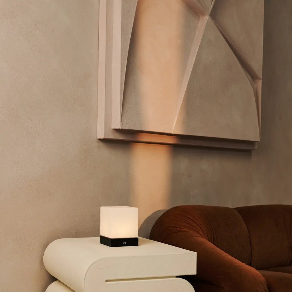 Yce Zwarte Draadloze Houten Lamp | Oplaadbaar, dimbaar en batterijduur van 100 uur