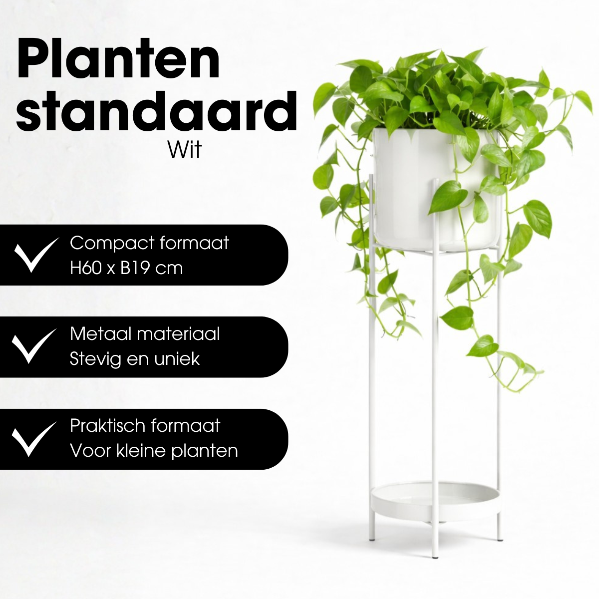Bloempot binnen Colyn Wit