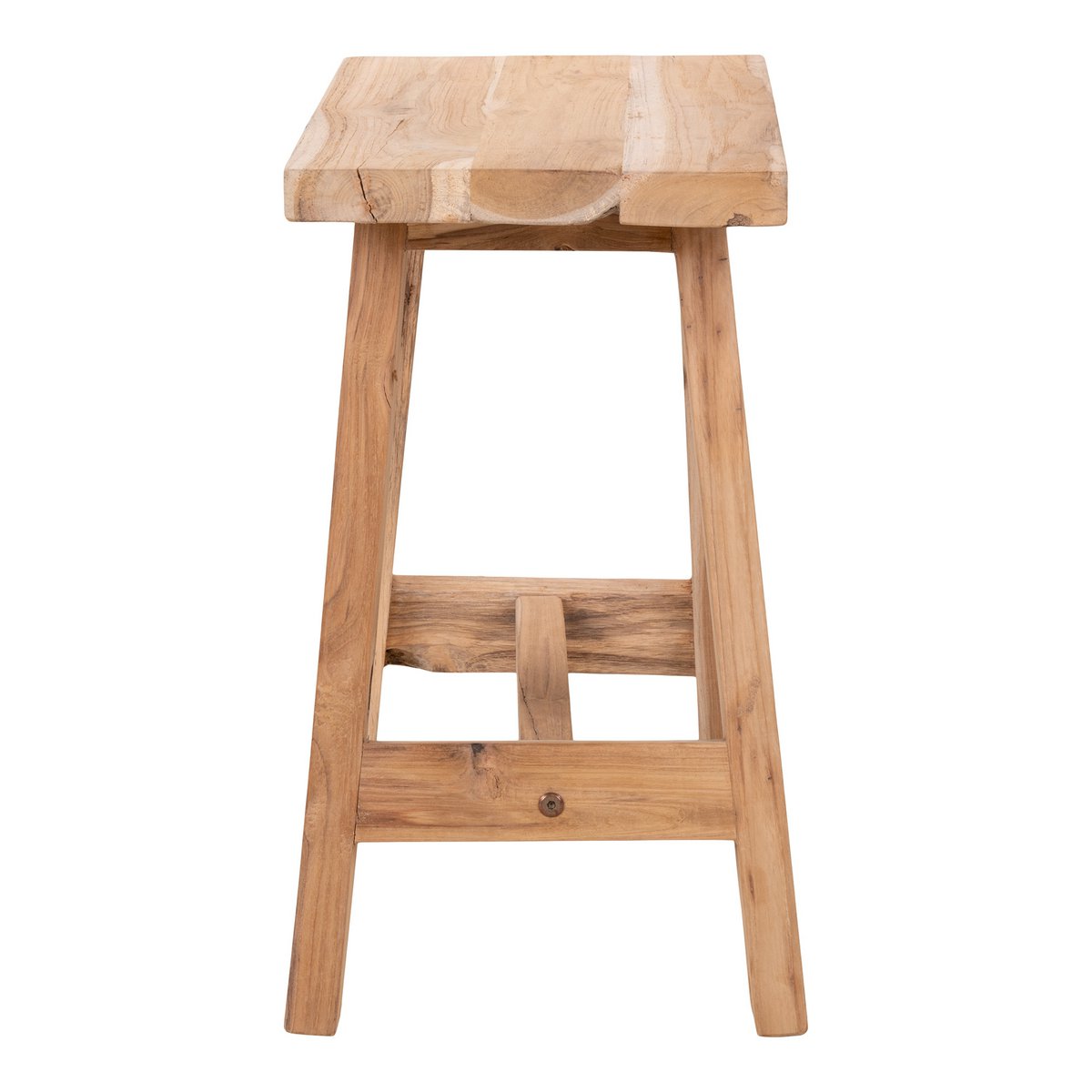 Barcelona Bank - Natuurlijk, Teak, 50x25x45cm
