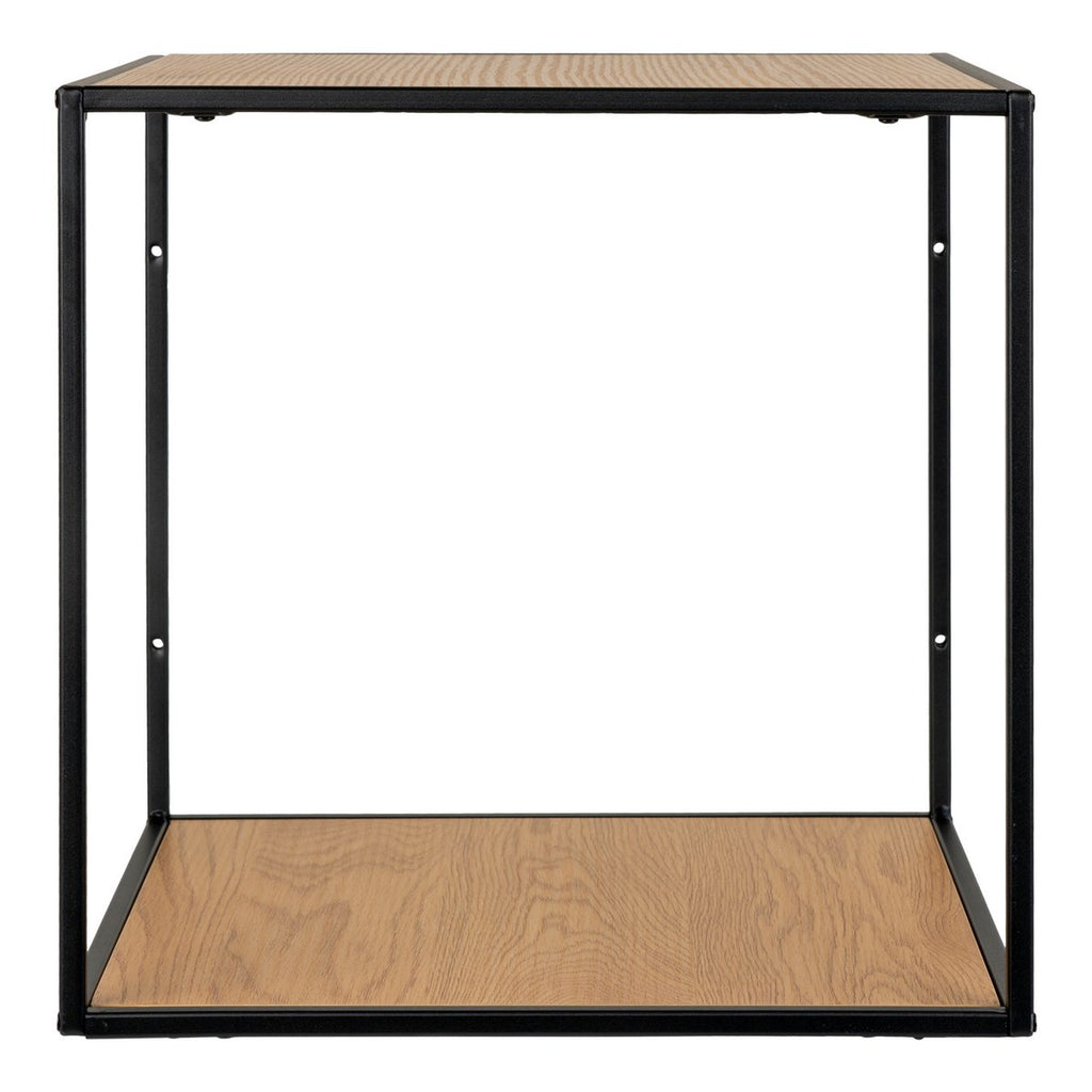 Vita Wandplank - eikenlook, zwart, 36x36x36cm