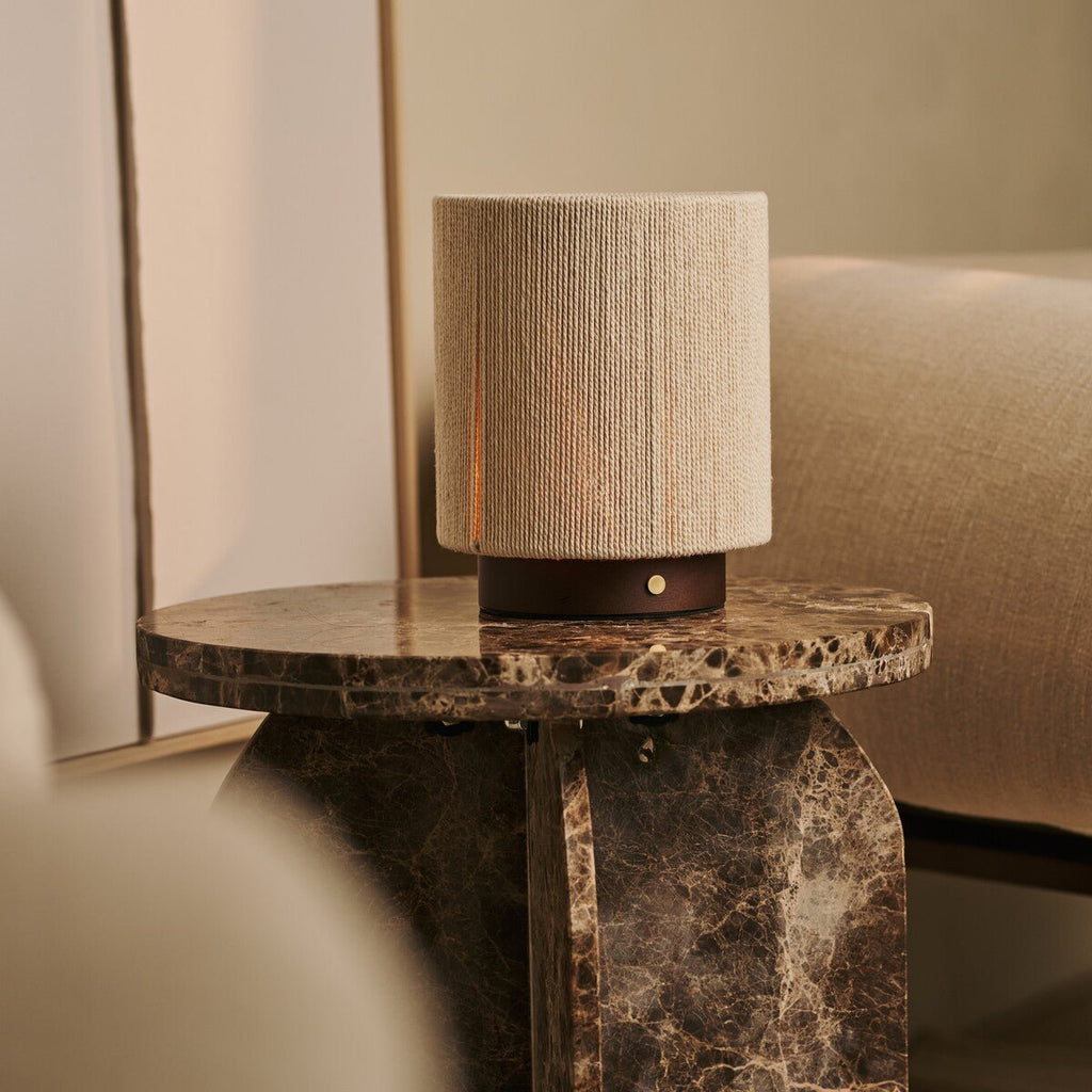 Ivo Dark Brown Wooden Rechargeable Lamp | Modern, Versatile & 3 Light Modes