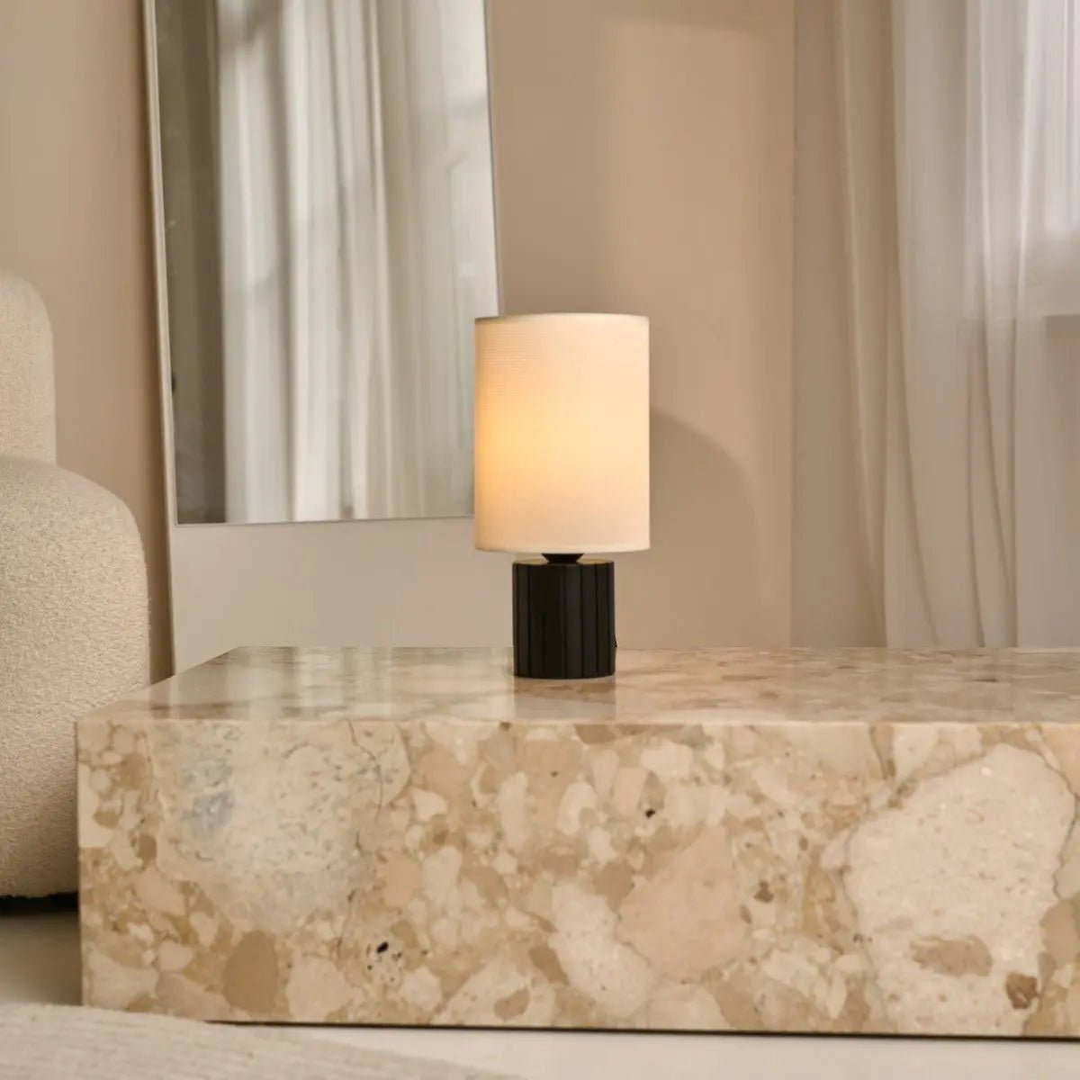 Kiko Zwarte Tafellamp | Gezellige bureaulamp met E27 fitting