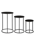 Bijzettafel set Quinty Zwart