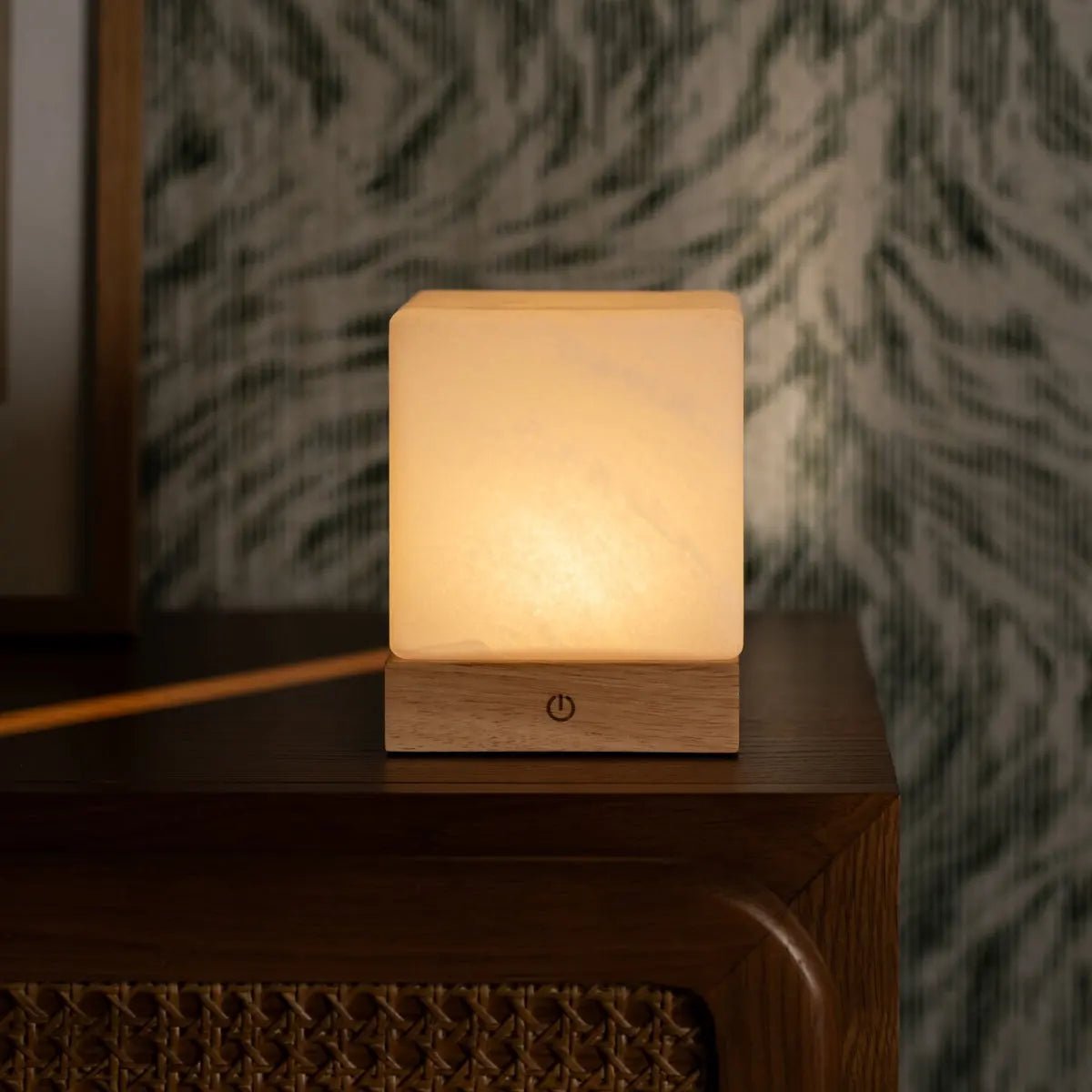 Yce Lichtbruine draadloze houten lamp | Oplaadbaar, dimbaar en batterijduur van 100 uur