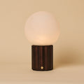 Wim Dark Brown Rechargeable Table Lamp | 3 Light Colors, Modular Lampshade & Cordless