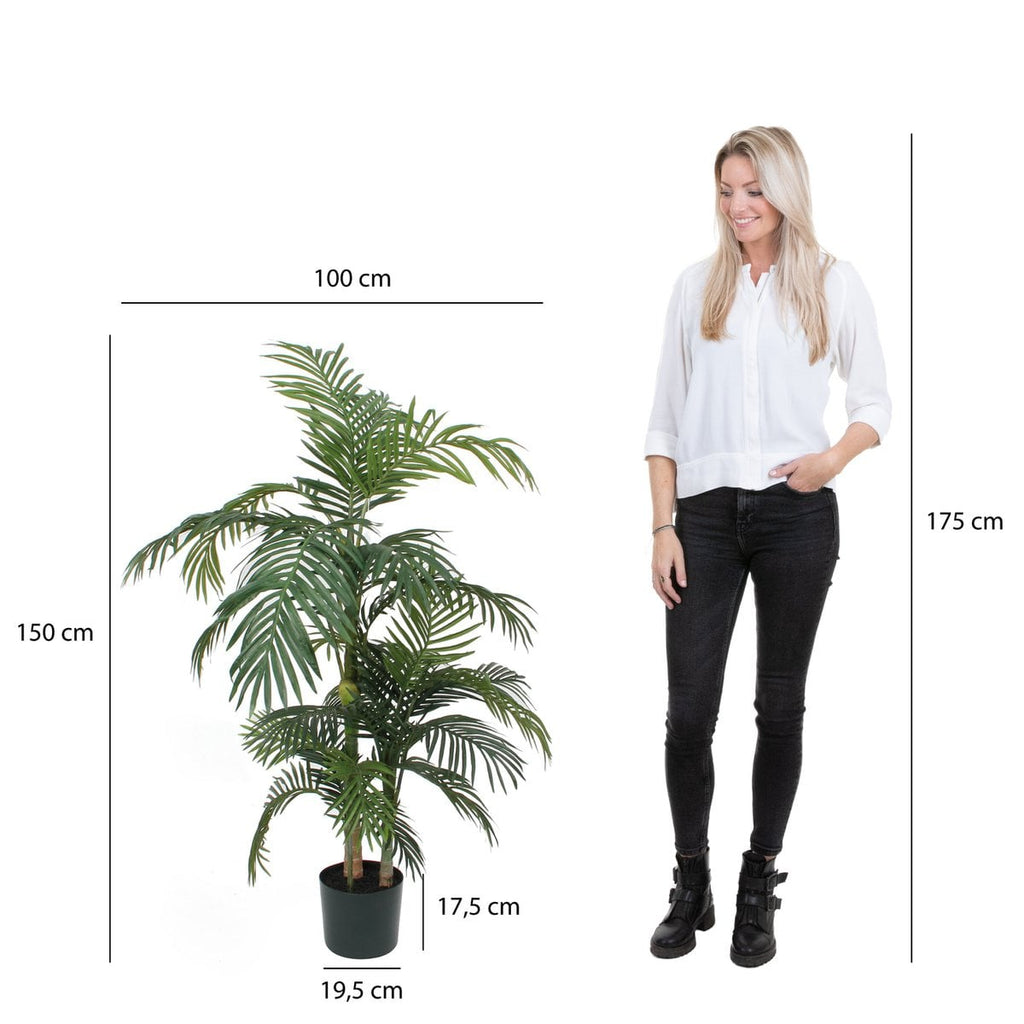 Kunstplant Areca palm Groen