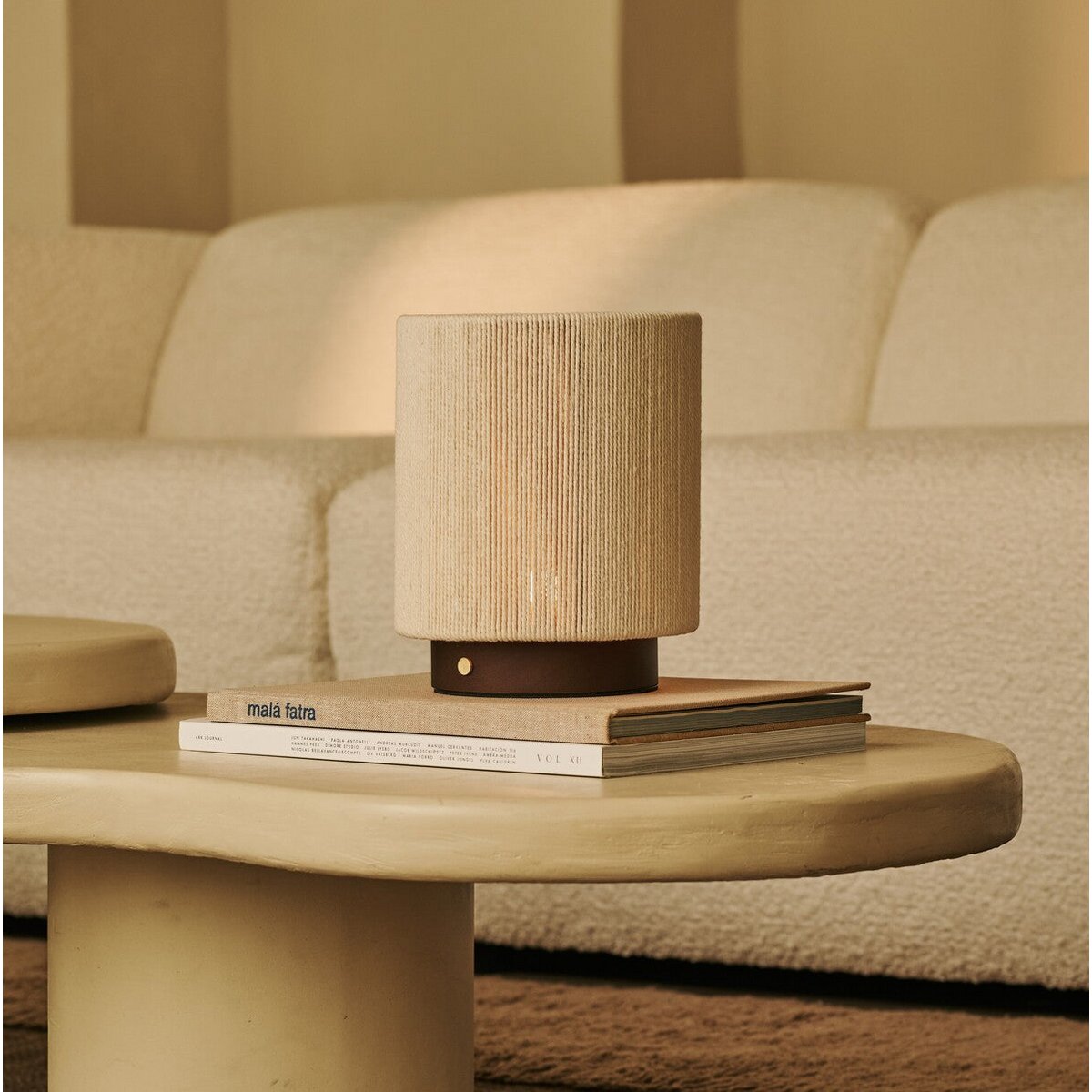 Ivo Dark Brown Wooden Rechargeable Lamp | Modern, Versatile & 3 Light Modes