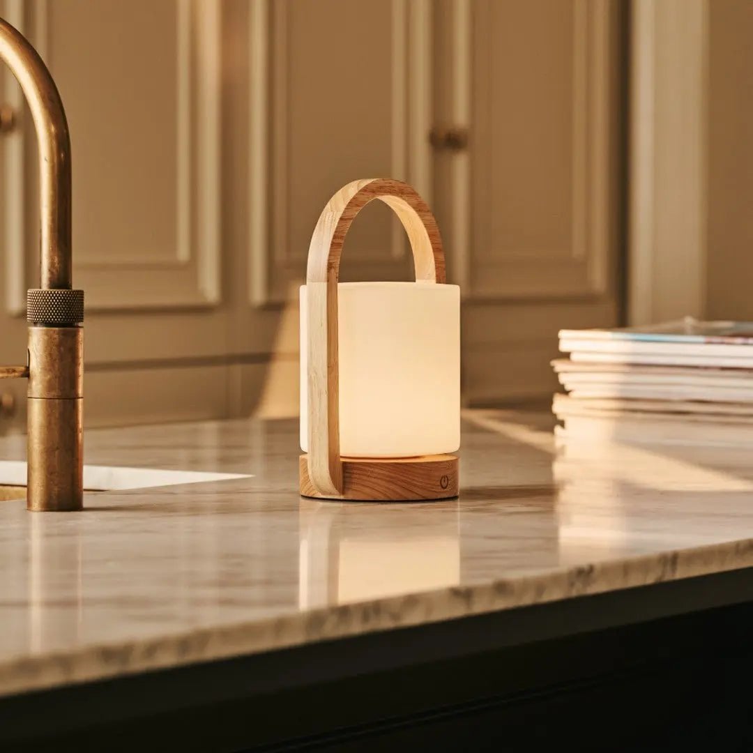 George Lichtbruine Houten Oplaadbare Lamp | Modern, veelzijdig en 3 lichtmodi