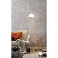 Metalen vloerlamp met kunststof kap