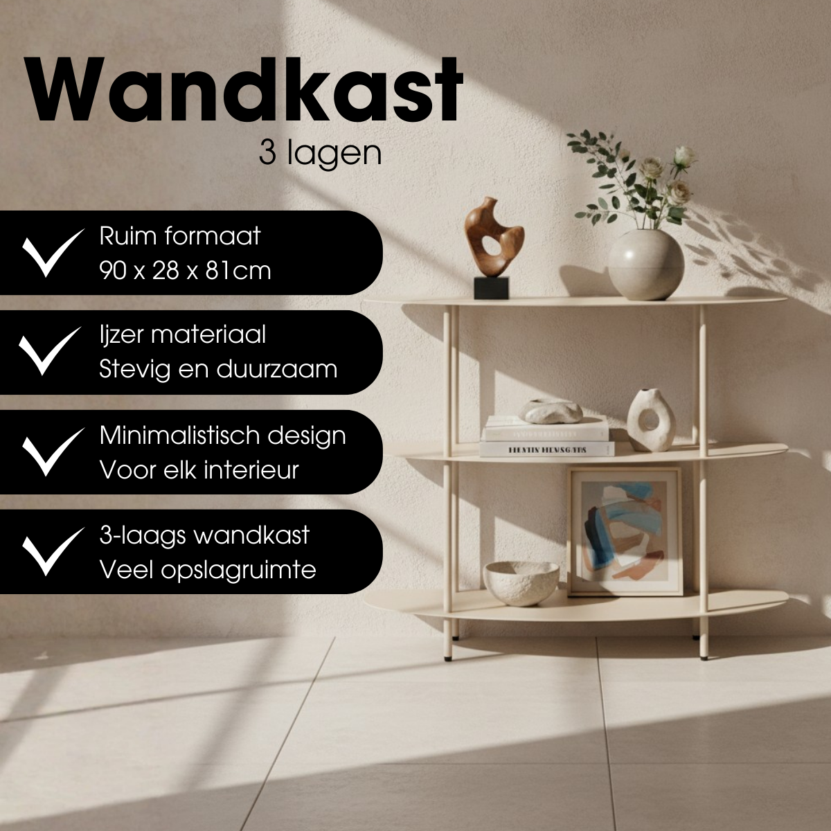 Kast  Gebroken wit