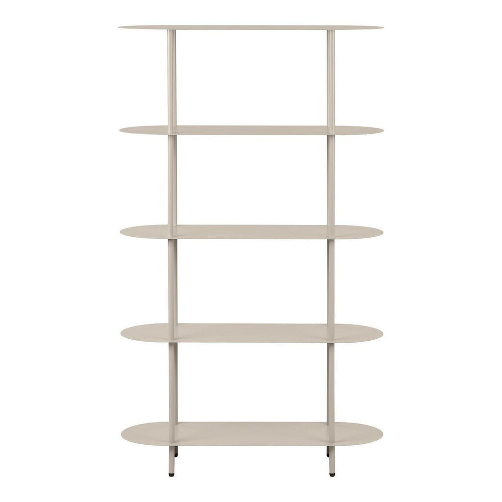 Rieti Open kast, 5 planken, metaal, zand, 31x90x150 cm