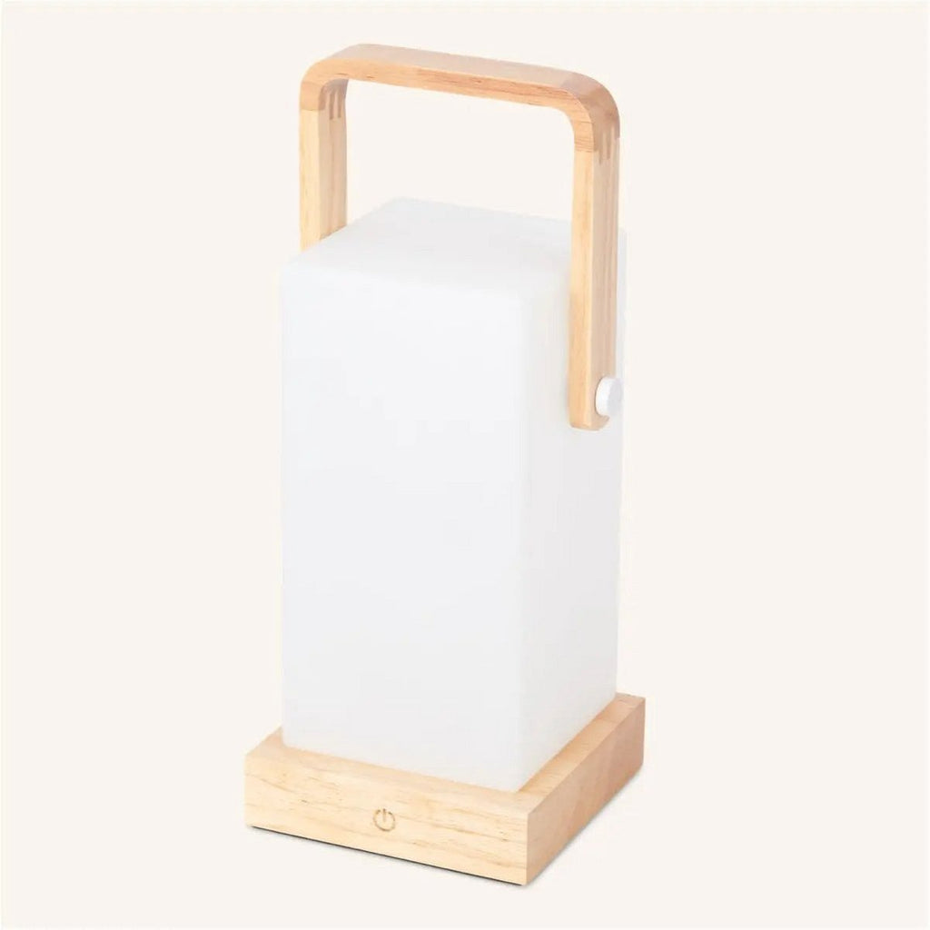 Harper Lichtbruine Houten Lamp | Draagbaar, oplaadbaar en veelzijdig