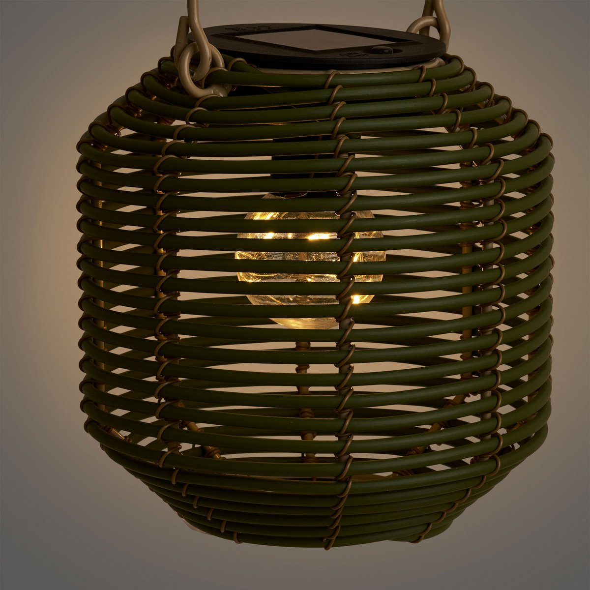 Crewe Lantern, oplaadbaar met geïntegreerd zonnepaneel, groen