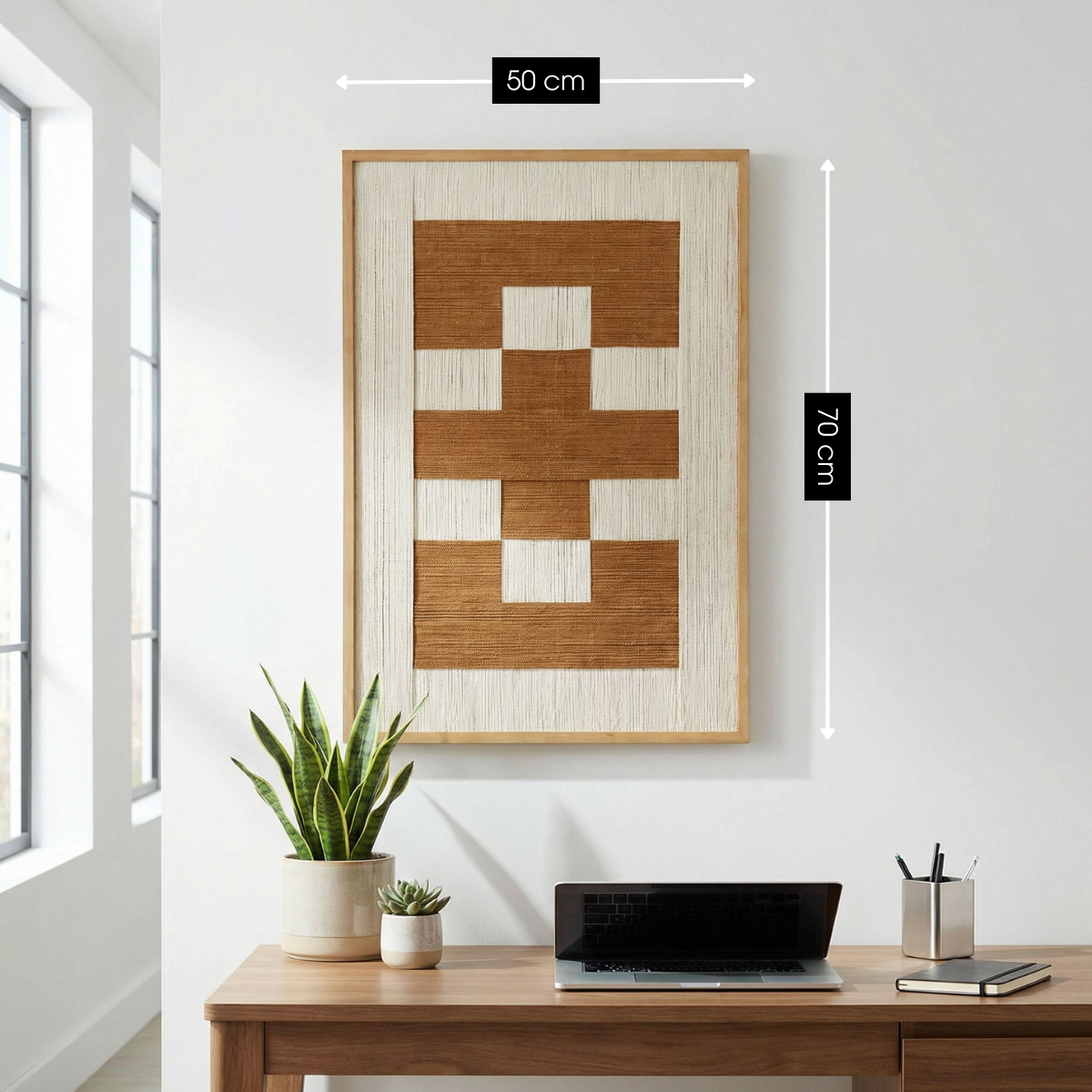 Wanddecoratie  Bruin