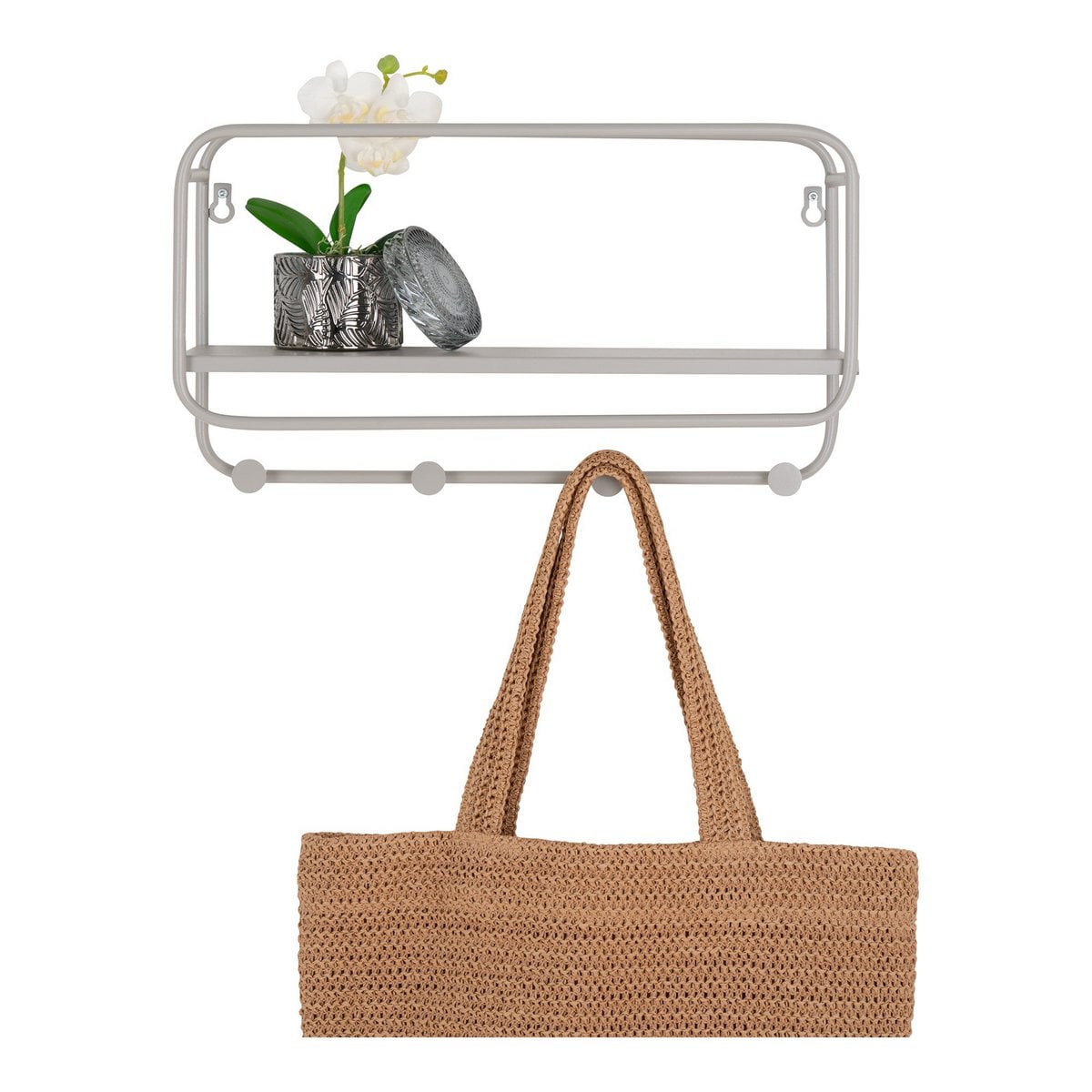 Feira Hoedenplank - Cool Grey, Staal, 45x15x25 cm