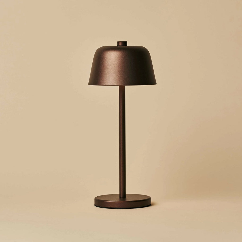 Anton Espresso Brown oplaadbare tafellamp | Stijlvolle en draadloze verlichting