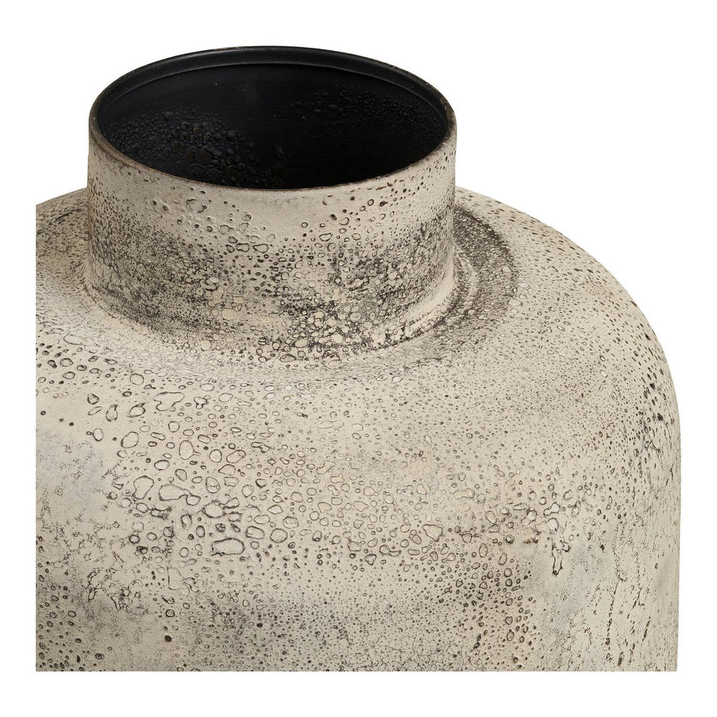Hou Decoratieve pot, metaal, antiek beige, ø24x60,5 cm